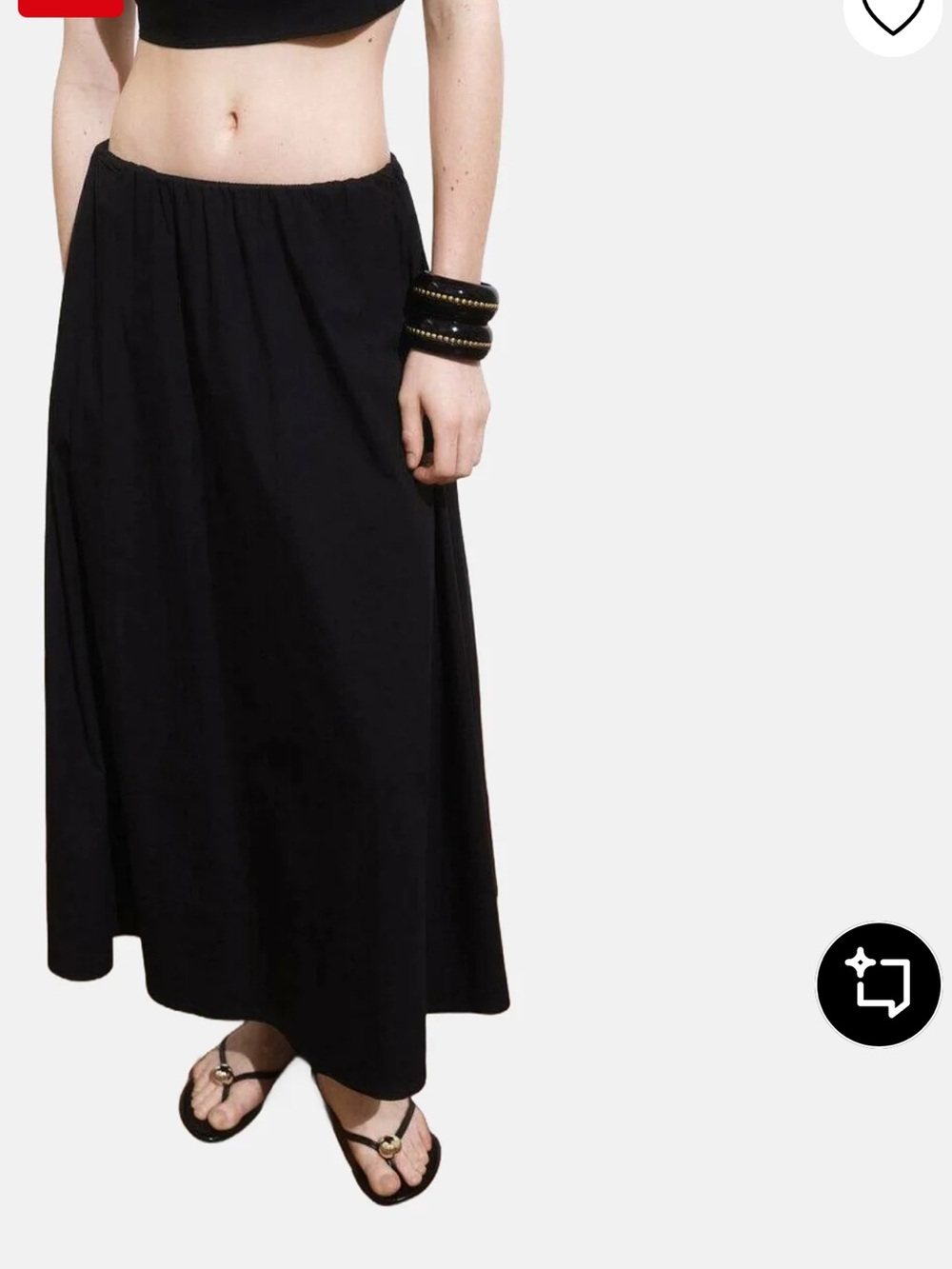 Mango Black long skirt / midi if you tall
82% cotton, 15% polyamide, 3% elasien - Picture 3 of 6